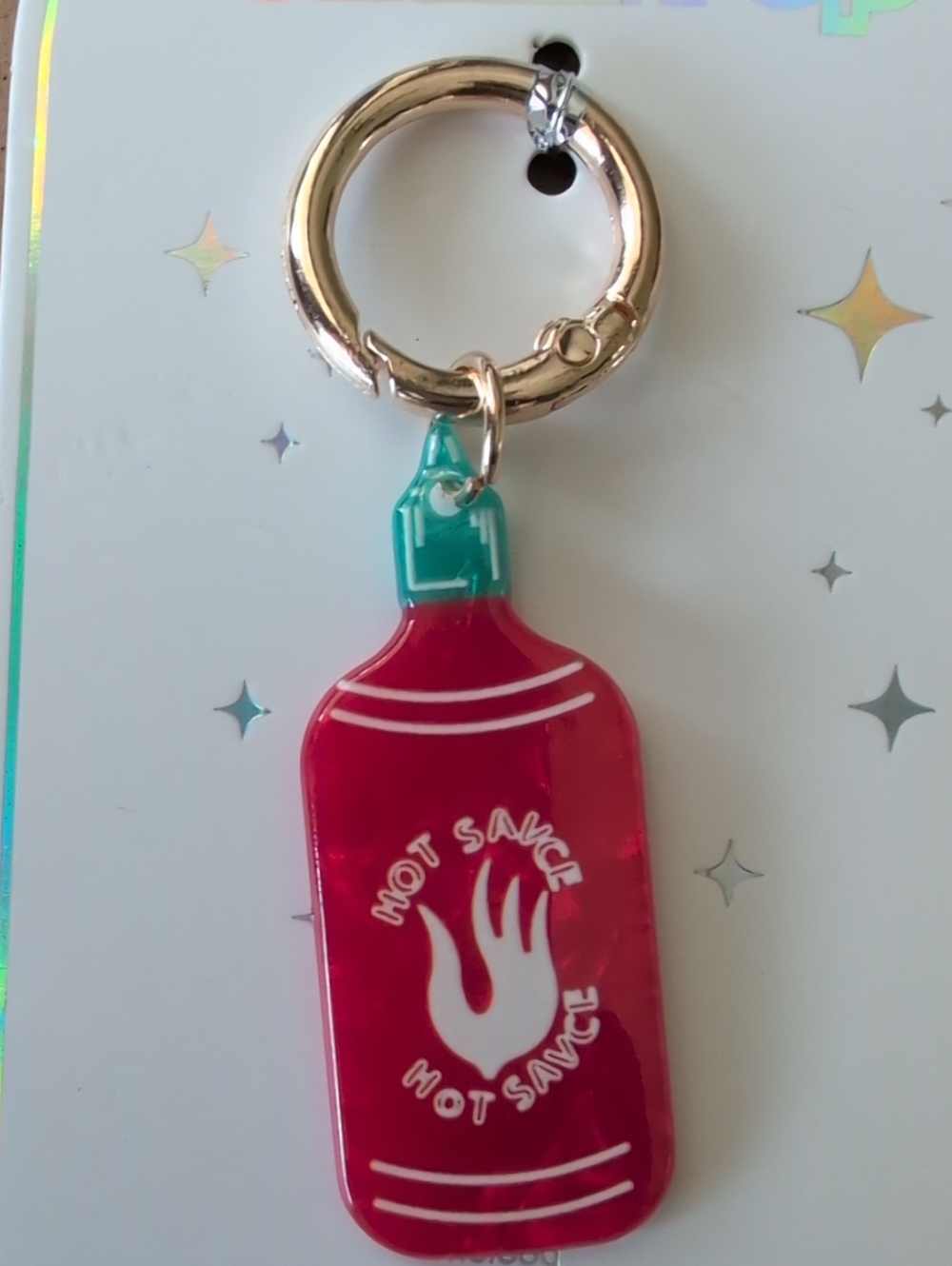 Hot Sauce Bottle Charm